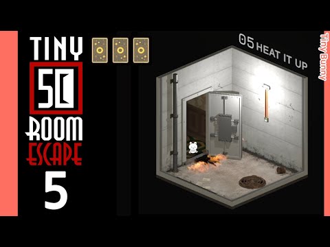 50 Tiny Room Escape 5 Heat It Up Walkthrough (3 Cards)
