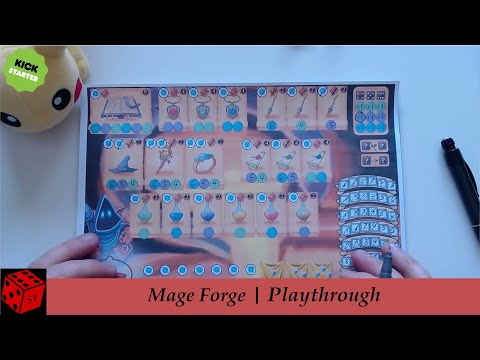 Solo Playthrough | Mage Forge (A LOT of games bundle on Kickstarter)