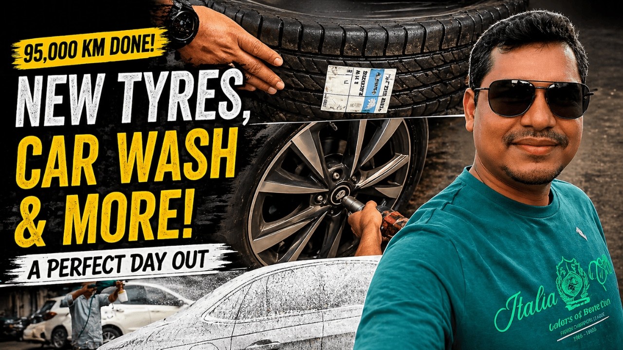 95,000 KM DONE! New Tyres, Lonavala Dinner Drive & Mumbai Musical Road | Travidiction