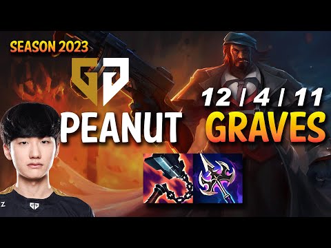 GEN Peanut GRAVES vs NIDALEE Jungle - KR Ranked