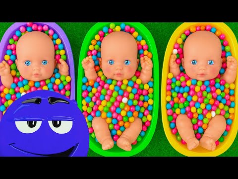 Satisfying Video l How to Make Rainbow Bathtubs into Mixing Slime with Glitter Pool Cutting ASMR 10