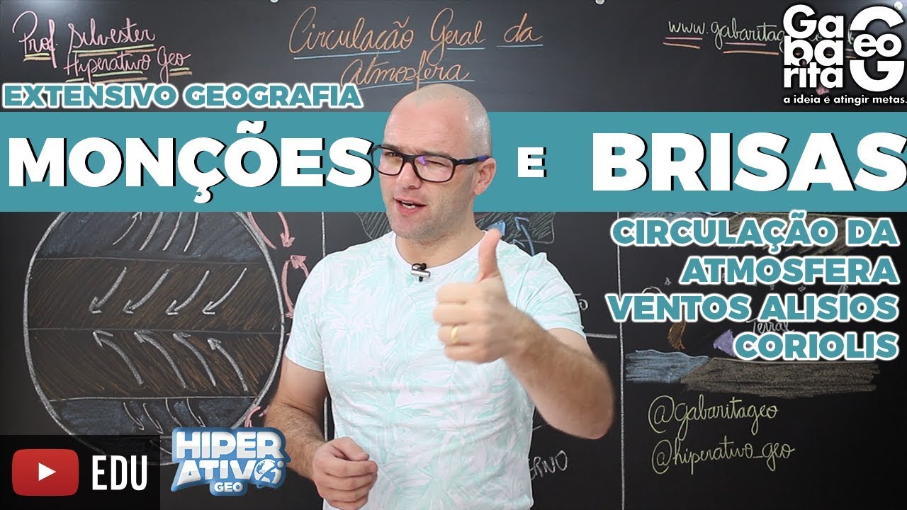Monções e Brisas | Ventos Alísios | Célula de Hadley | Circulação atmosférica | Geografia pro ENEM