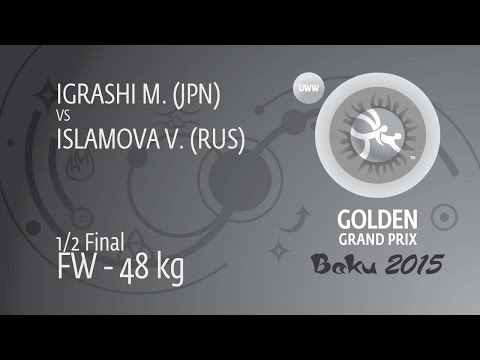 1/2 FW - 48 kg: V. ISLAMOVA (RUS) df. M. IGRASHI (JPN), 6-3