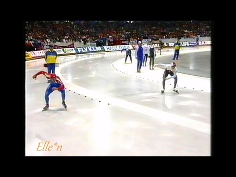 World Cup Final Heerenveen 1990 - 500 m Dubreuil - Cruikshank