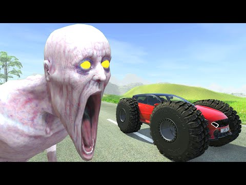 Escape From The Shy Guy (SCP-096) | Car Ride Chase | BeamNG Drive #8