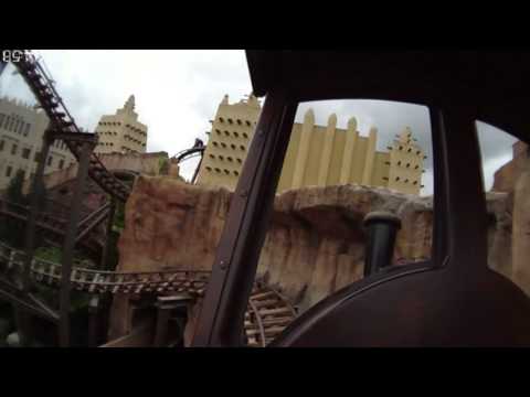 Phantasialand Colorado Adventure Thrill Ride mit Onride aus der Lokomotive