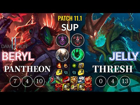 DWG BeryL Pantheon vs Jelly Thresh Sup - KR Patch 11.1