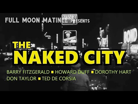 THE NAKED CITY (1948). Barry Fitzgerald. Film Noir. Crime Drama. Mystery. Thriller.
