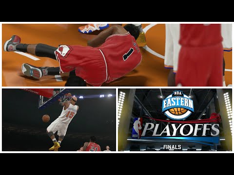 NBA 2K15 MY CAREER PLAYOFFS CFG1 PS4 - Derrick Rose vs. iPodKingCarter | These Turnovers Crazy!