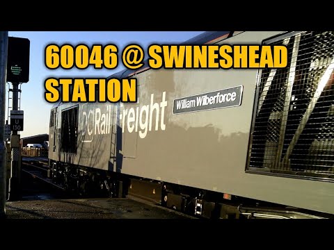 Class 60 60046 through Swineshead - 04/12/19