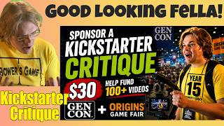 Bower’s Game Corner Gen Con/Origins Game Bonanza 2026 (D) Kickstarter Critique Review