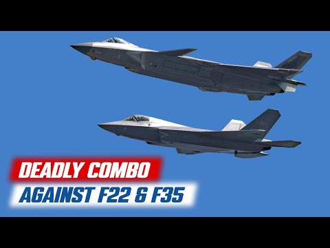 China’s Air War Strategy: J-20 & J-35 against US F-22 & F-35 Fighters!