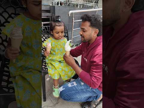 🍦Ruthika is buying and eating Cone Ice🤩