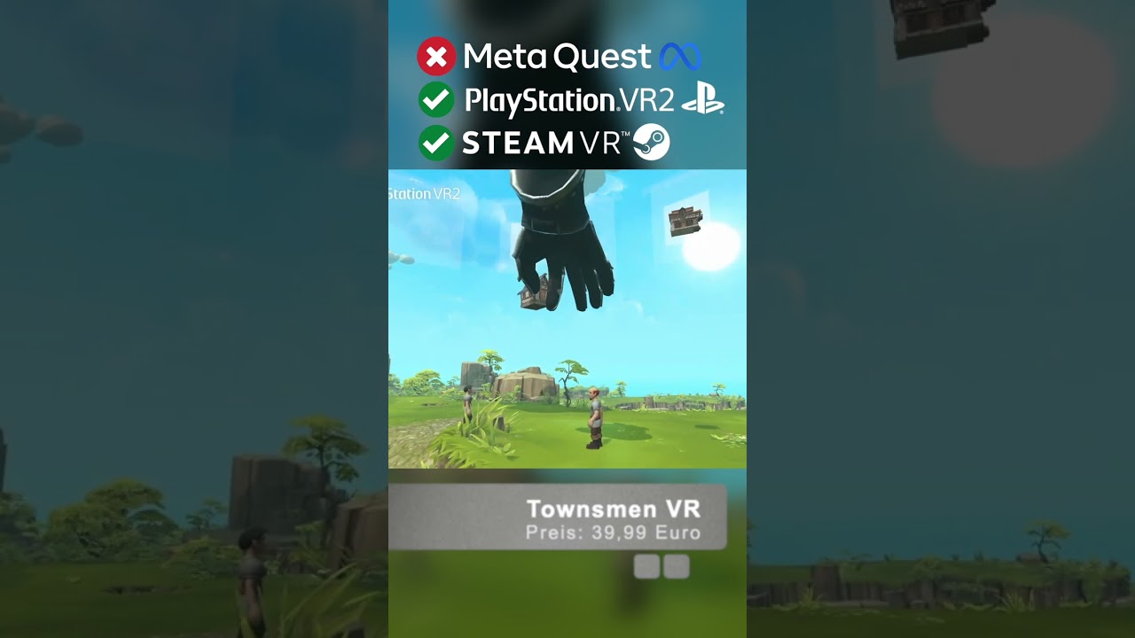 Die Zock Stube - PSVR 2 Games: Townsmen VR | #shorts #psvr2 #psvr2games #vr #virtualreality
