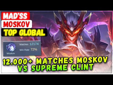 12.000+ Matches Moskov VS Supreme Clint [ Top Global Moskov ] Mad'ss - Mobile Legends Emblem Build