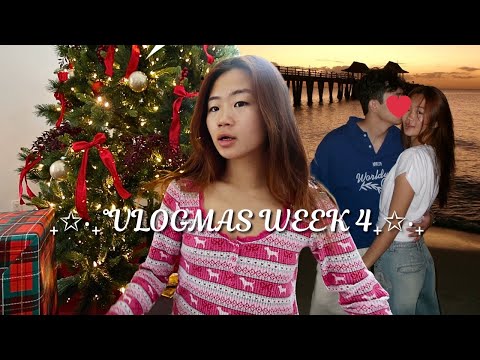 VLOGMAS WEEk 4 | vacation w bf, christmas haul, family time