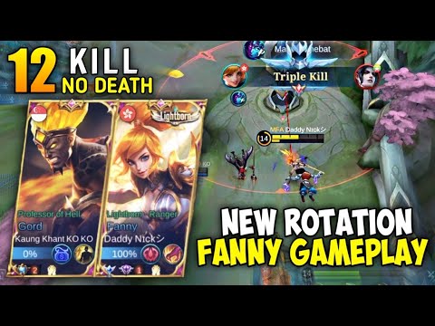 Fanny Aggresive Gameplay Super Fasthand | Fanny Best Build Top 1 Global - Mobile Legends