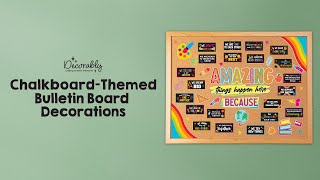 ✨ 🖍️Transform Your Classroom  with Chalkboard Bulletin Board Decor 🌟🎉