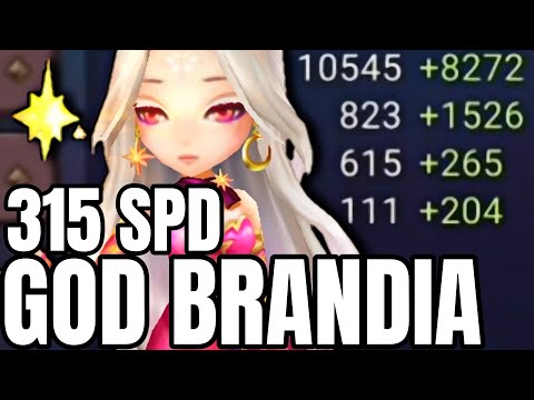 GOD Brandia with 315 SPD in G2 RTA! - Summoners War