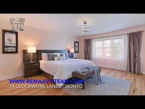19 Clockwork Lane Toronto.   Re/Max Vip Team. www.remaxvipteam.com