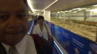 preview picture of video 'Aruna & Hari Sharma arrived at Indira Gandhi Int. Airport Delhi terminal 3 from Munich, May 14, 2014'