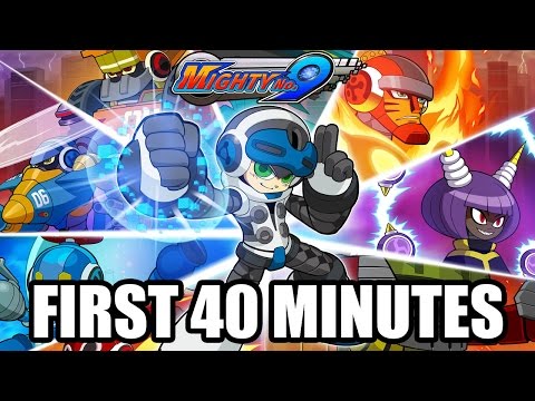 Mighty No. 9 - First 40 Minutes Gameplay (PS4) @ 1080p (60fps) HD ✔