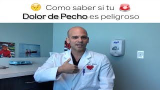 ¿Cómo puedes saber si tu DOLOR DE PECHO es peligroso