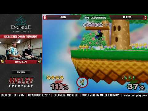 Encircle Tech 2017 - RiK (Fox) vs. Deepz (Falco) - SSBM - Top 8, Losers Quarters