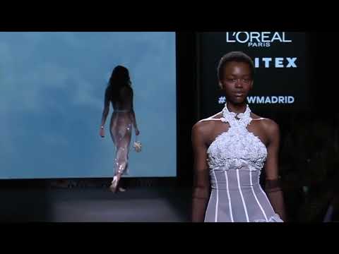 Model TRIPS during Claro Couture Fall/Winter 2022-23 Fashion Show (MBFW Madrid)