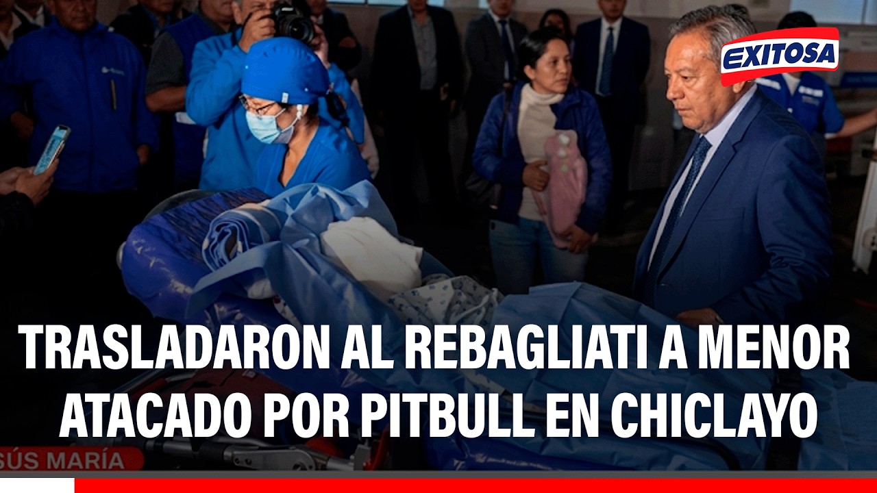 🔴🔵 Menor atacado por pitbull en Chiclayo fue trasladado al hospital Edgardo Rebagliati