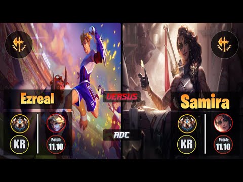 Challenger EZREAL [Conqueror] (ADC) VS  SAMIRA - Challenger KR Patch 11.10
