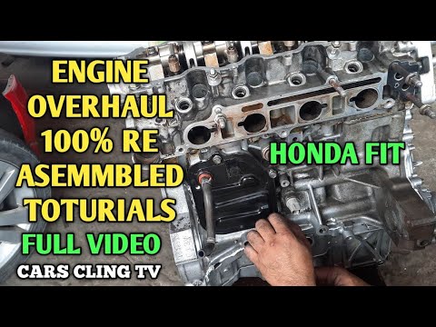HONDA FIT JAZZ ENGINE 100% RE BUILD ASSEMBLED ENGINE OVERHAUL TIMING SET UP FULL VIDEO PAANO ALAMIN