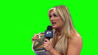 Tiffany Stratton "then you got injured and everybody cared...for like a day" green screen