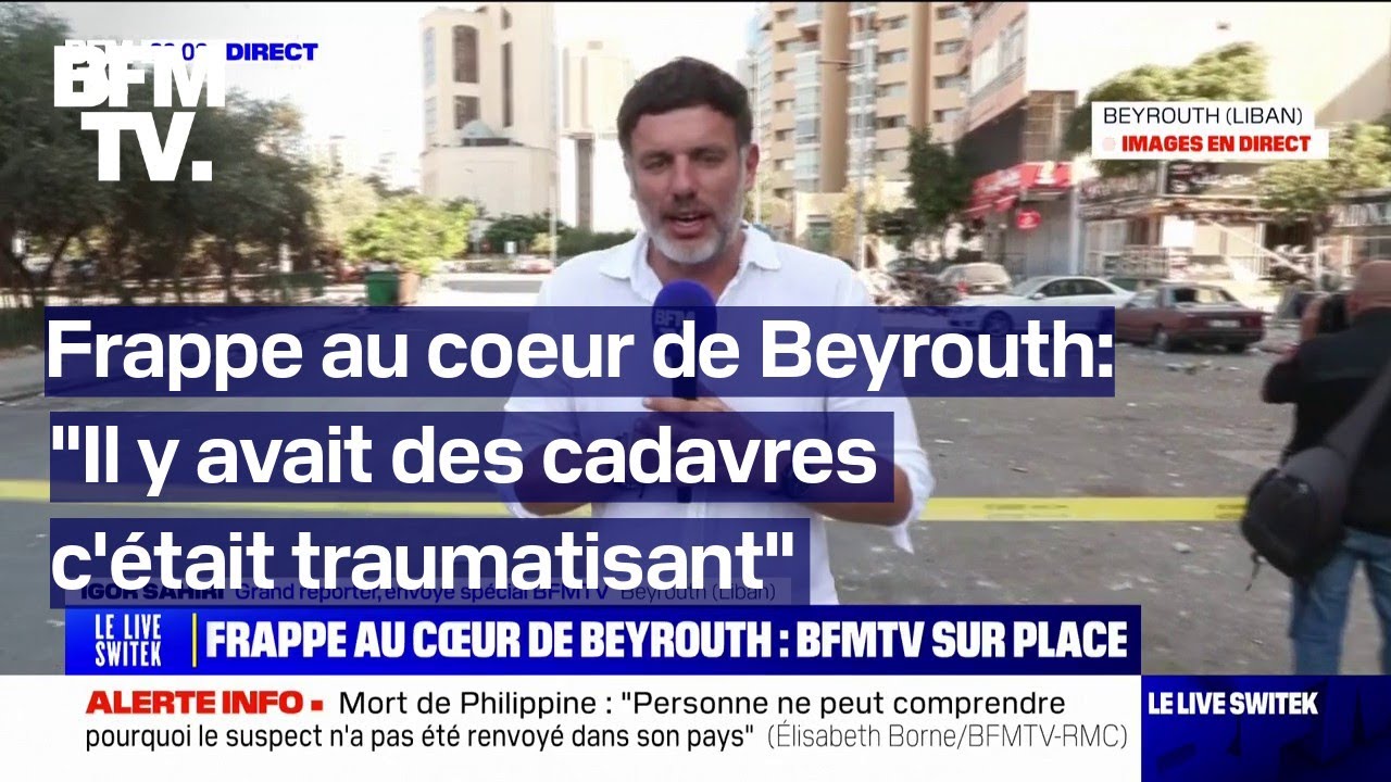 Liban: Israël frappe Beyrouth en plein cœur, notre reporter sur place nous montre les dégâts
