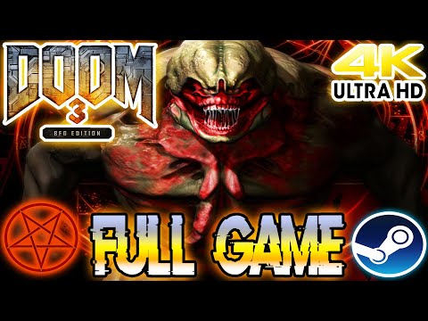 Doom 3: BFG Edition - 100% Full Walkthrough (All 3 Games, No Damage, Nightmare) (UHD) [4K60FPS]