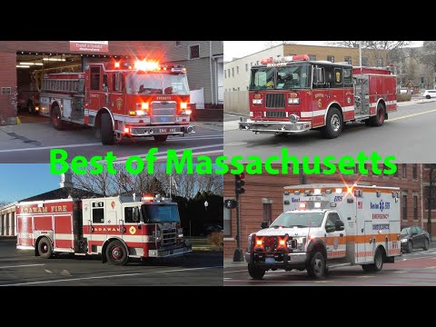 Fire Trucks & Ambulances Responding Compilation #7: Best of Massachusetts