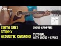 Stinky - Cinta Suci [ Acoustic Karaoke with Chord & Lyric ]