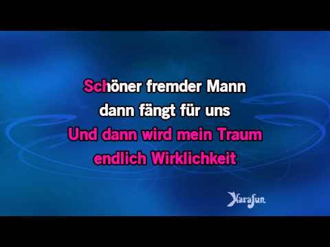 Karaoke Schöner fremder mann - Connie Francis *