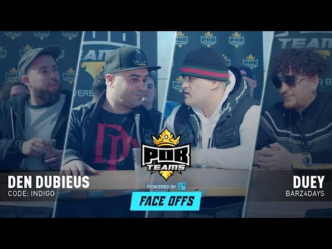Face Off - Den Dubieus vs Duey (Code: Indigo vs Barz4days)