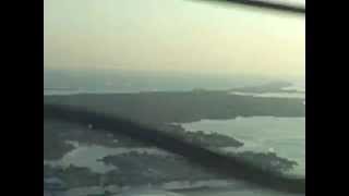 preview picture of video 'Flying into Dauphin Island, AL Mooney M20J Airplane'