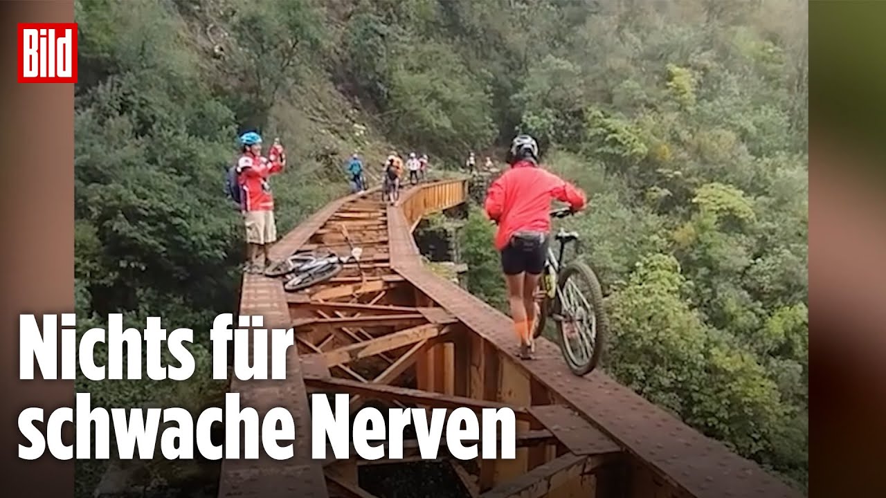 Brücken-Irrsinn in Mexiko: Touristen überqueren alte Eisenbahnstrecke