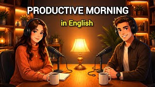 My Productive Morning Routine in English | Easy English Conversation Practice