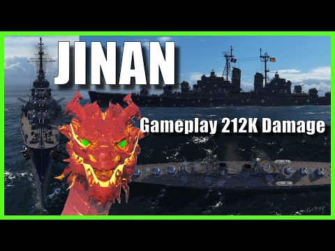 Pan Asian Light Cruisers Jinan World of Warships Wows Replay Gameplay