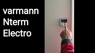 Setting up Varmann Nterm Electro. Varmann Vartronic 201103B. In-floor electric convector