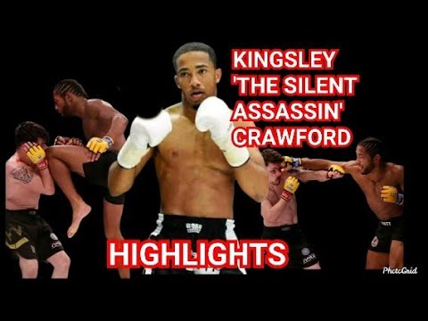 Electrifying highlights of young British mma & Muay Thai star Kingsley 'the silent assassin Crawford