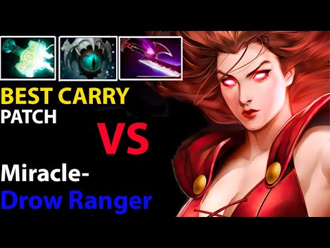 Battle of TI Champions - Skiter Lina vs Miracle- Drow Ranger dota 2 battle.Young carry vs Old Legend