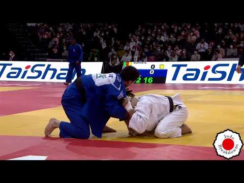 Kevin Budain vs. Ji-Won Jeon - U90 Mens Judo Grand Slam Paris 2022