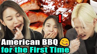 Koreans Try American Barbecue for the First Time