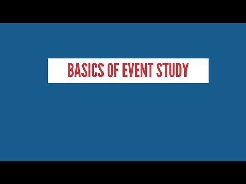 How to Conduct Event Study | Basics or event study Part 1