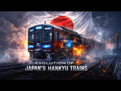 🇯🇵 Evolution of Japan's Hankyu Trains — From Vintage Classics to Futuristic AI Transformations